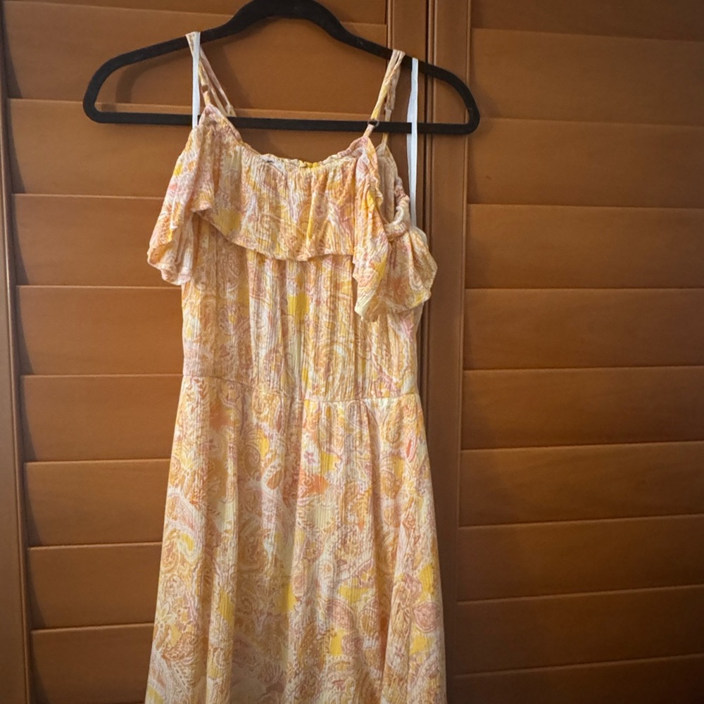 BCX Women's Midi Dress in Yellow and Pink